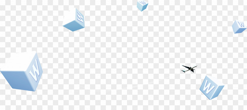 W Box Floating Elements Brand Logo Blue Font PNG