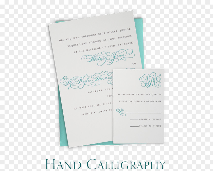 Wedding Invitation Convite Turquoise Font PNG