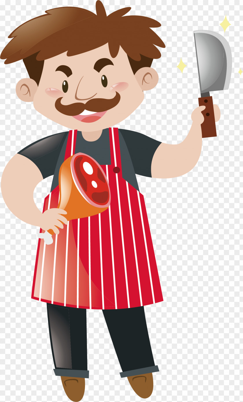 Chop Meat Master Royalty-free Chef Illustration PNG