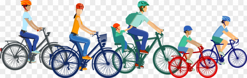 Cycling Bicycle Family Clip Art PNG