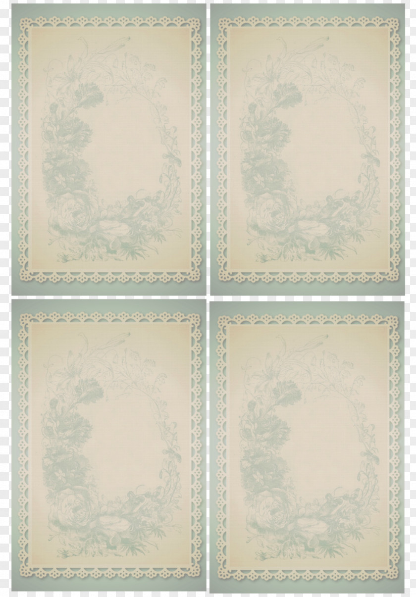 FLOWER NOTE Paper Picture Frames Pattern PNG