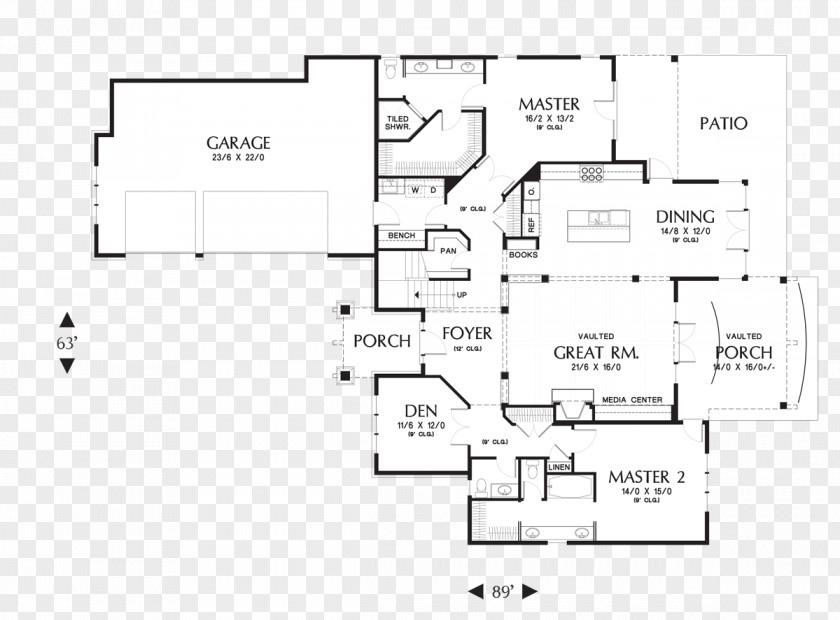 House Plan Floor Bedroom PNG