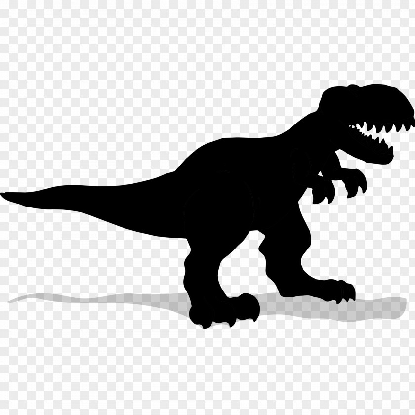 Tyrannosaurus Velociraptor Silhouette PNG