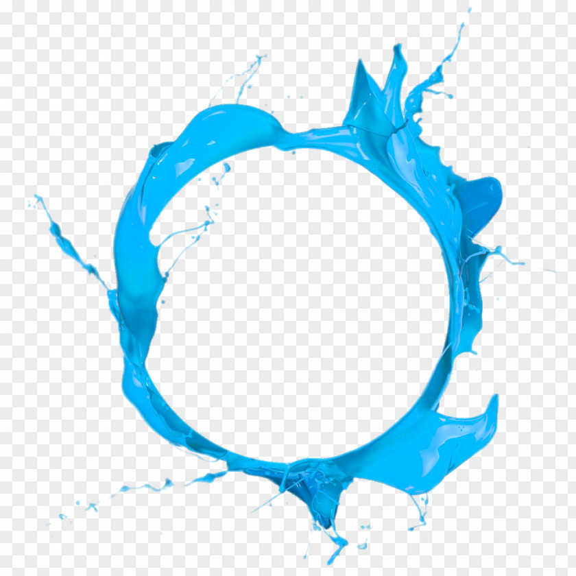 Blue Circle Paint Clip Art PNG