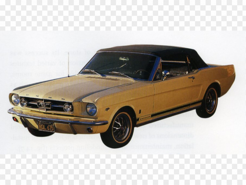 Car First Generation Ford Mustang Model Motor Company PNG