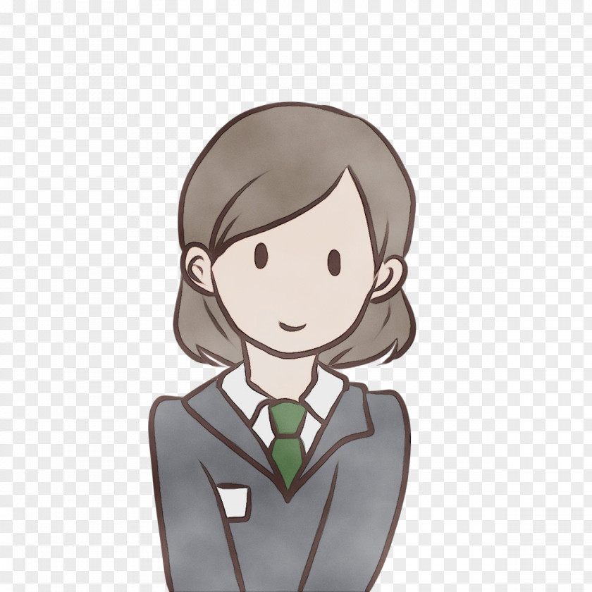 Cartoon Character Human Necktie Happiness PNG