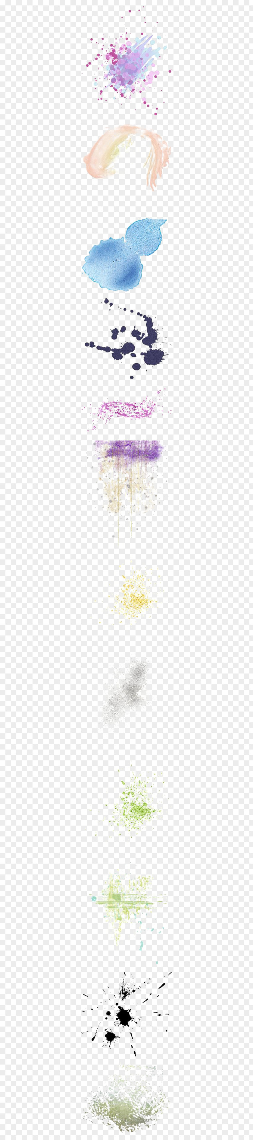 Creative Watercolor Ink Jet Paper Purple Pattern PNG