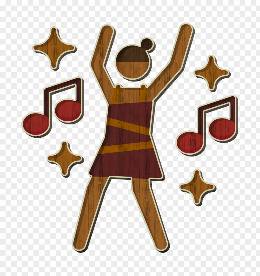 Dancing Icon Discotheque Girl PNG