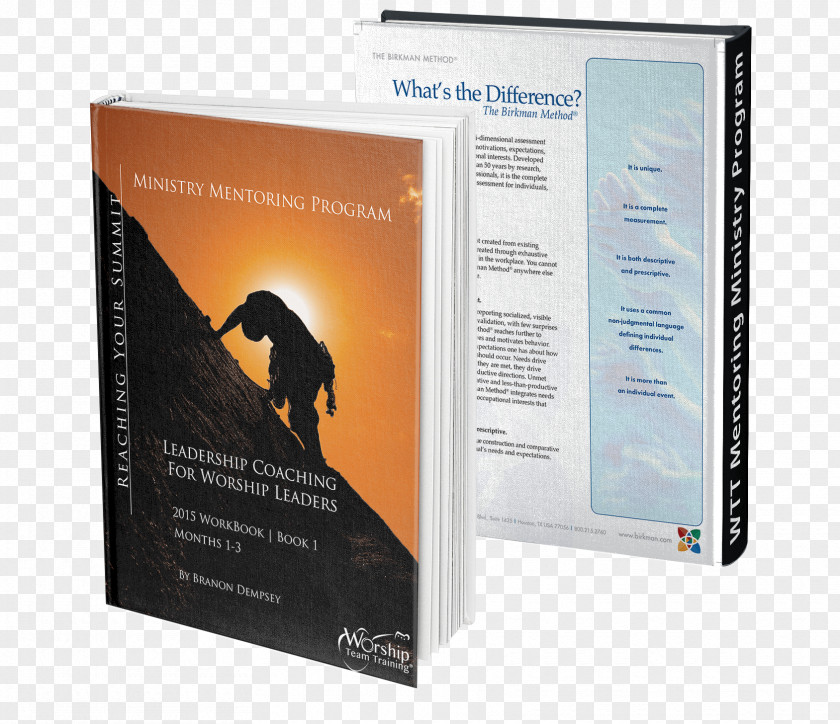 Mockup Book Computer Software Leadership Mentorship Brand Training PNG