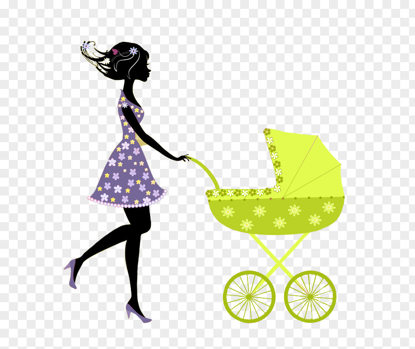 Pregnant Mother Baby Transport Drawing Royalty-free PNG