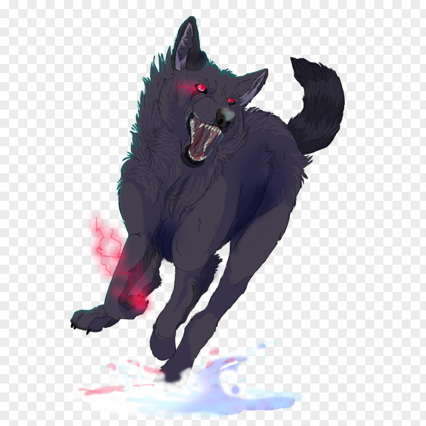 Running Away Dog Cat Werewolf Tail PNG