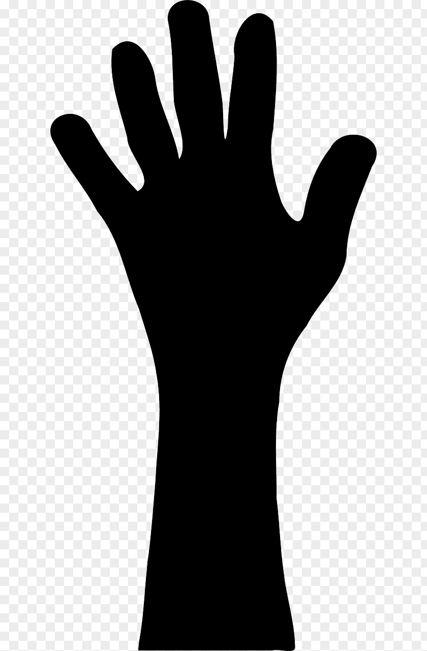 Silhouette Hand Clip Art PNG