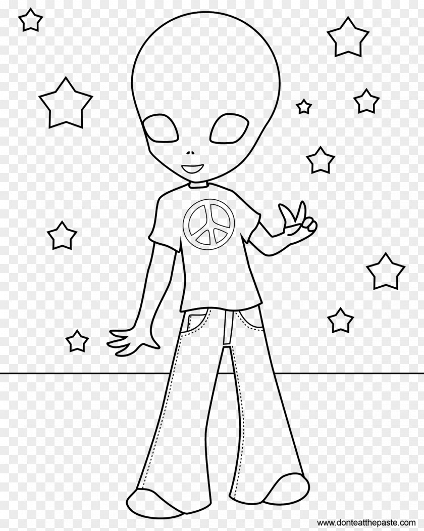 Book Coloring Hippie Child Adult PNG