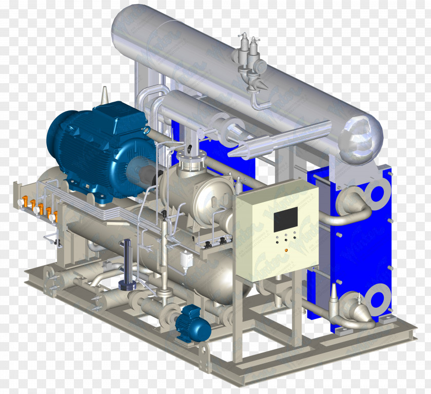 Chiller Machine Compressor Product PNG