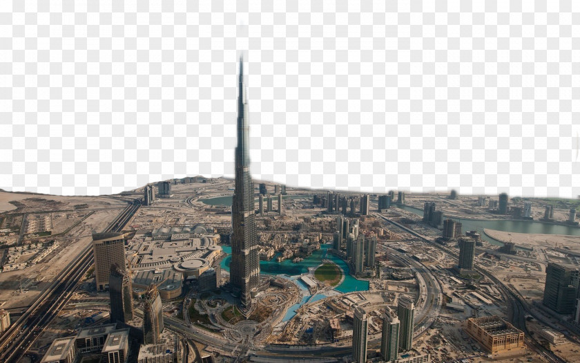 Dubai's Famous Skyscrapers Burj Khalifa The Dubai Fountain Al Arab World Observation Deck PNG