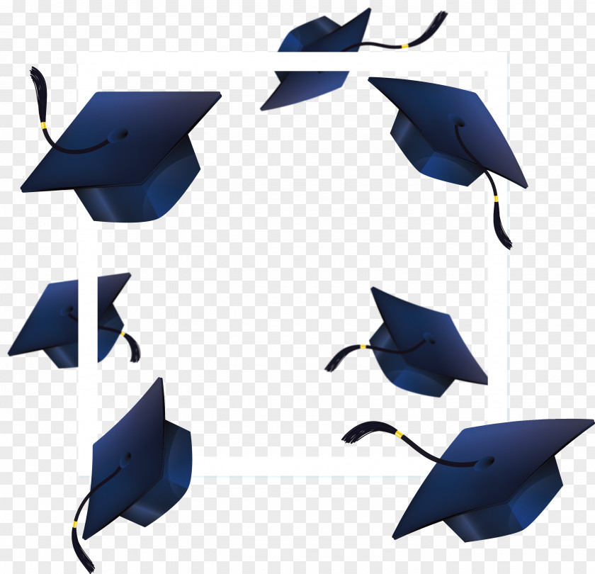 Flying Bachelor Cap Graduation Ceremony Square Academic PNG
