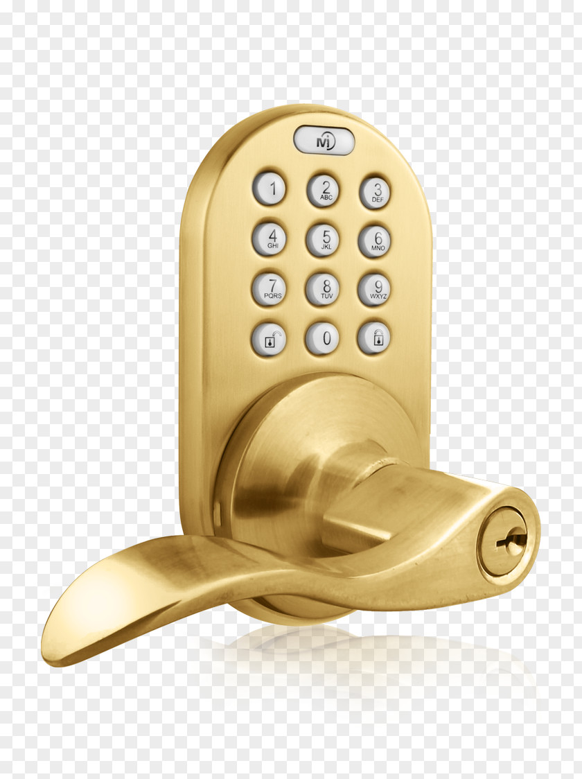 Lock Door Handle Keypad Electronic Dead Bolt PNG