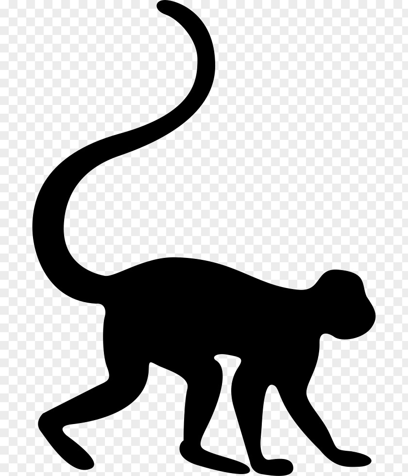Monkey Silhouette Clip Art PNG
