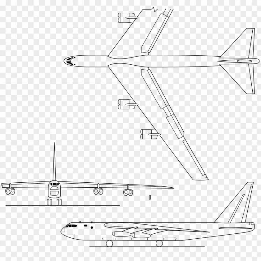 Airplane Boeing B-52 Stratofortress Aircraft Bomber B-50 Superfortress PNG