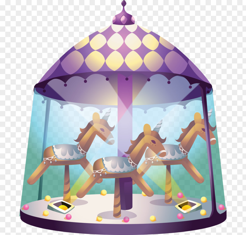 Horse Carousel Drawing PNG