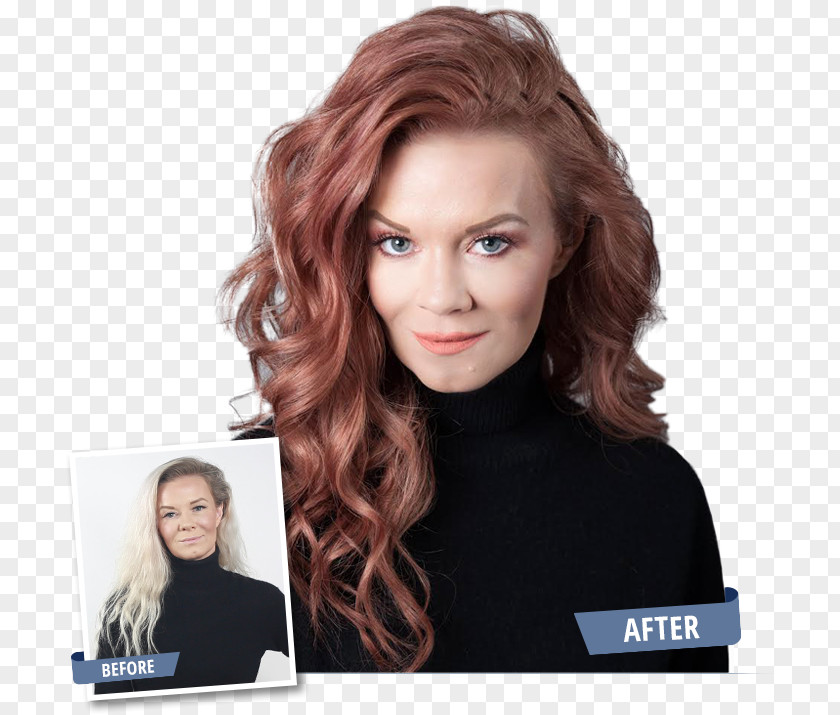 Platinum Highlights With Dark Hair Coloring Blond Red Fanci Full Temporary Mousse PNG