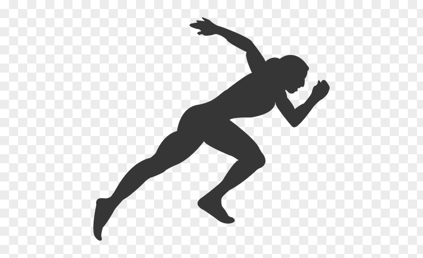 Athletics Running Silhouette Sprint Sport PNG