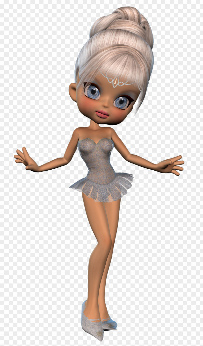 Doll Figurine Human Hair Color Cartoon PNG