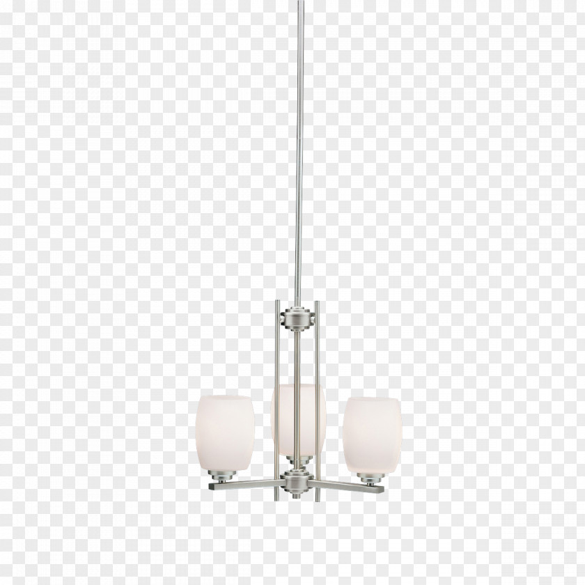 Modern Chandelier Lighting Brushed Metal Light Fixture PNG