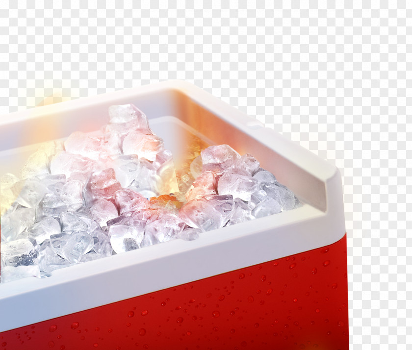 Transparent Ice Red Refrigerator Cube Home Appliance PNG