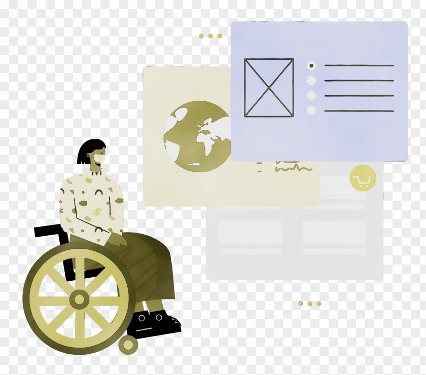 Wheelchair Drawing Cartoon Sitting Icon PNG