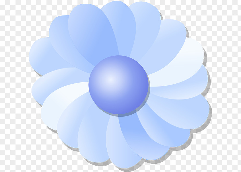 Flower Petals Blue Clip Art PNG
