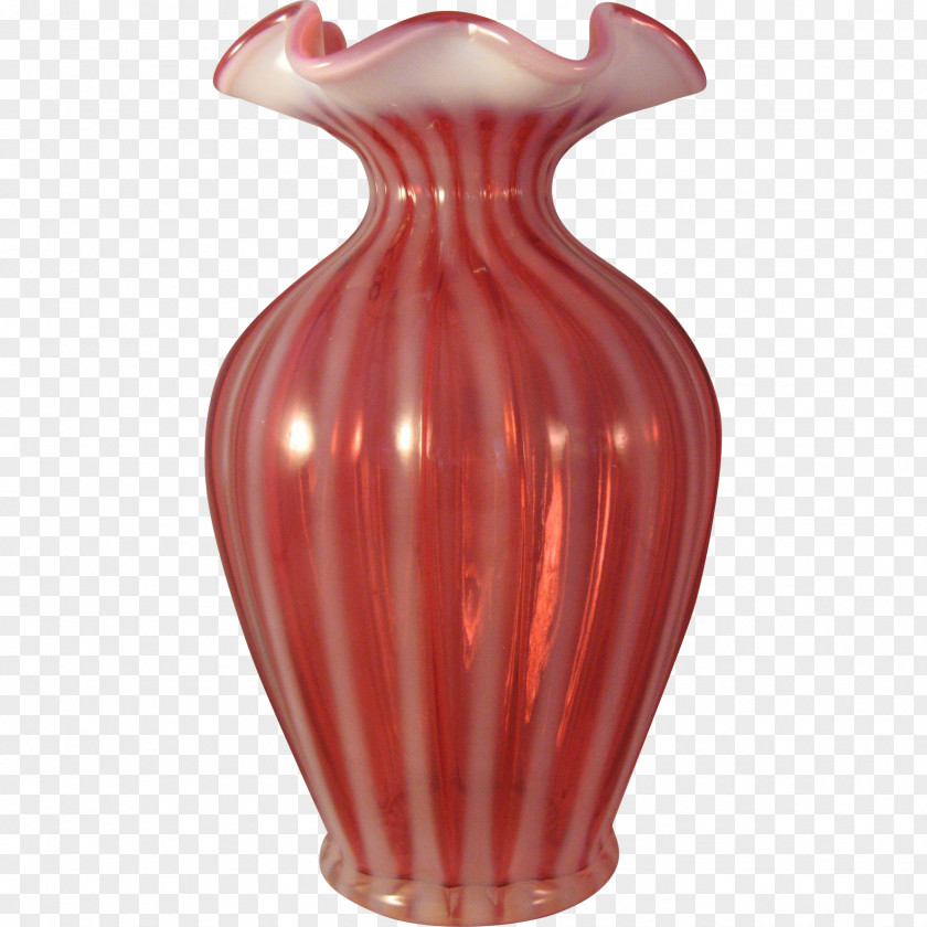 Vase Ceramic Glass Art Cranberry PNG