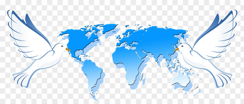 World Peace Dove Oceania Map Earth Globe PNG