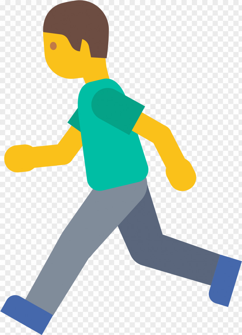 Blob Sweat Homme Emoji Clip Art Running PNG