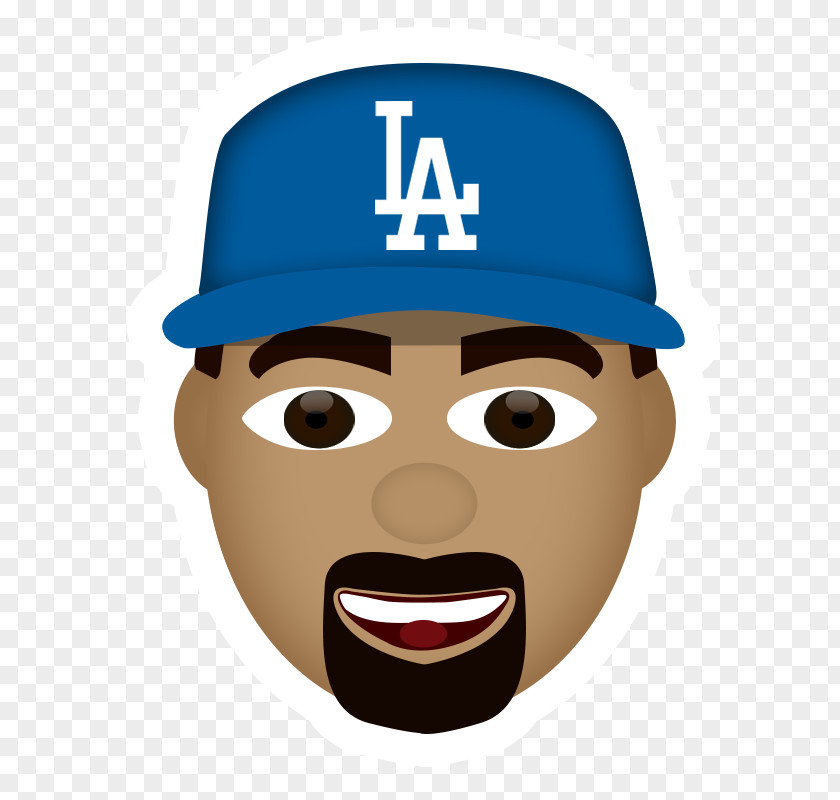 Emoji Los Angeles Dodgers Baseball Player MLB PNG