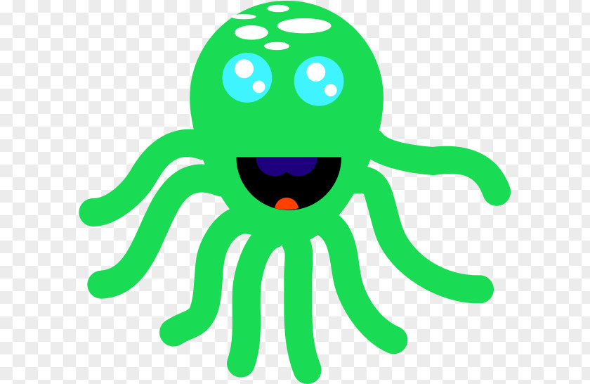 Octapus Octopus Cartoon Smiley Clip Art PNG