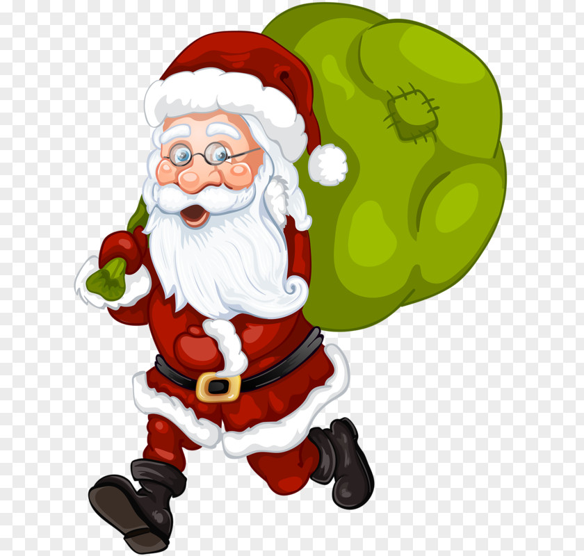 Santa Claus Christmas Card Gift PNG