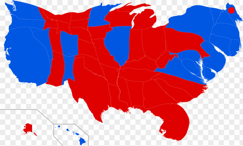 United States US Presidential Election 2016 Map Electoral College PNG