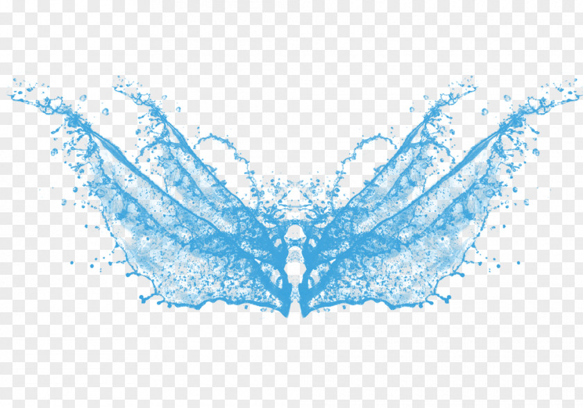 Blue Water Wings PNG