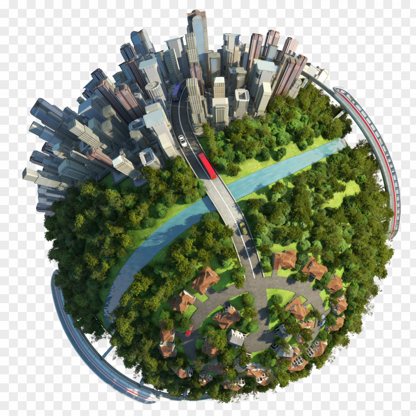 Earth Fantasy Picture Painted Green Image,Environmental Globe Stock Photography Royalty-free City Illustration PNG
