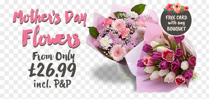 Mother's Day Banners Floral Design Cut Flowers Flower Bouquet Gift PNG