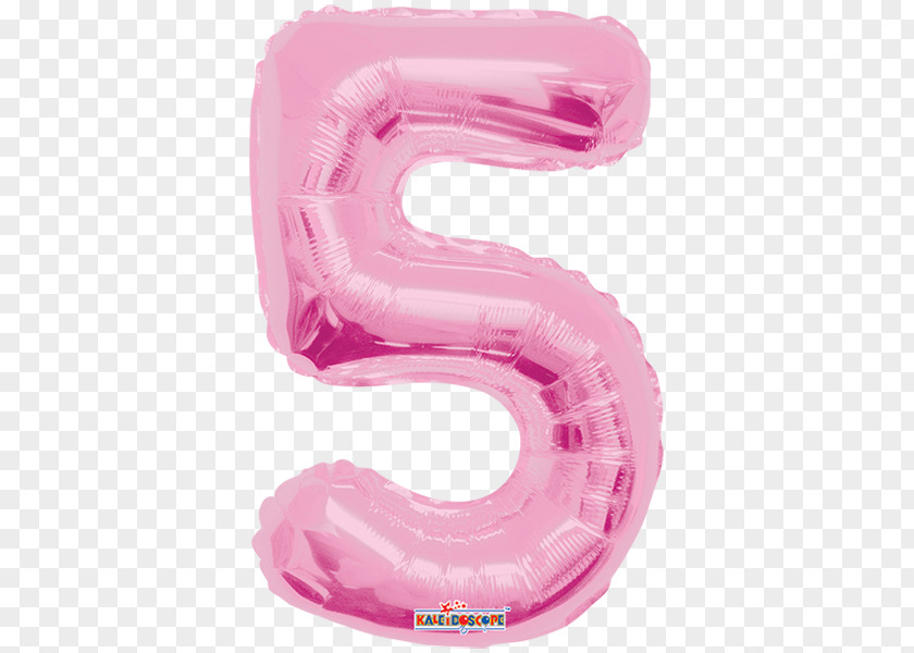 Balloon Mylar Birthday Pink Party PNG