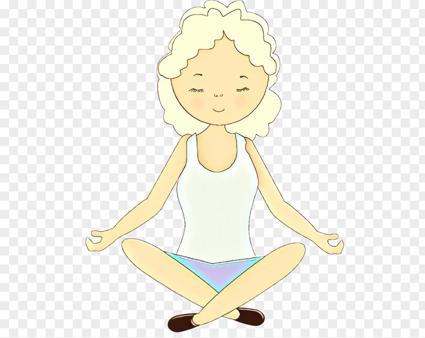 Cartoon Sitting Physical Fitness Balance Finger PNG