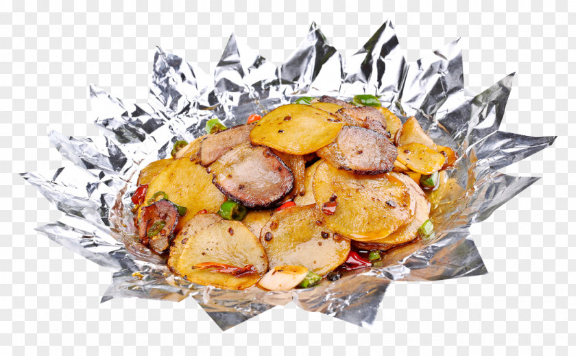Potato Slices Bacon Wedges Teppanyaki Caridea PNG