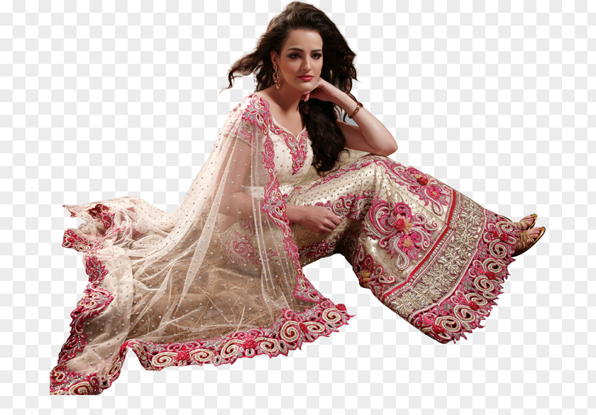 Punjabi Traditional Jewellery Sari Boutique Fashion Model PNG