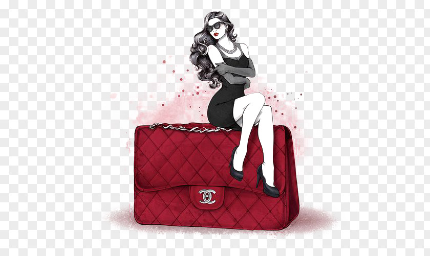 Fashion Bags Illustrator Illustration Drawing PNG