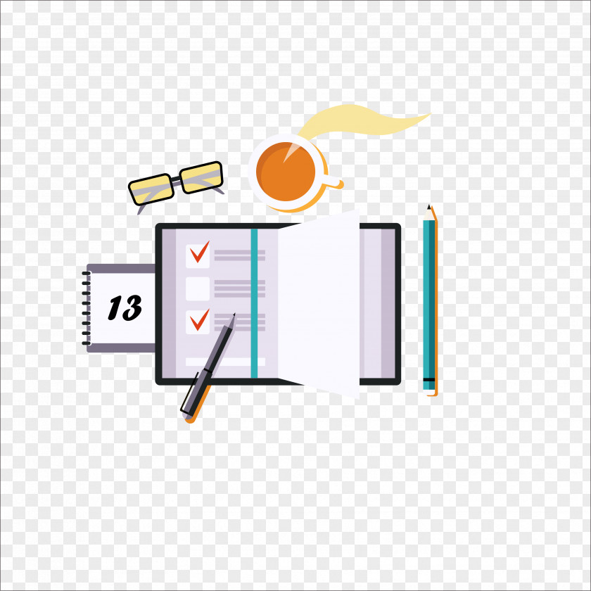 Flat Notebook Icon PNG