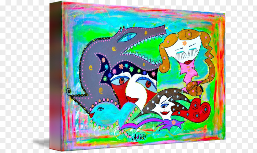 Panic Attack Visual Arts Gallery Wrap Canvas PNG