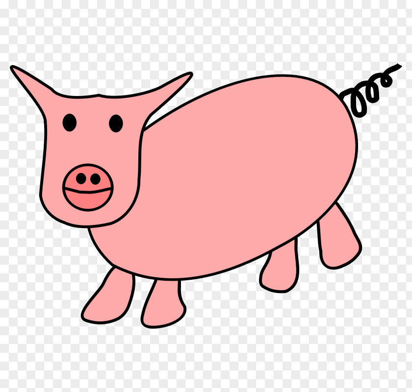 Pig Domestic Clip Art Image Porky PNG