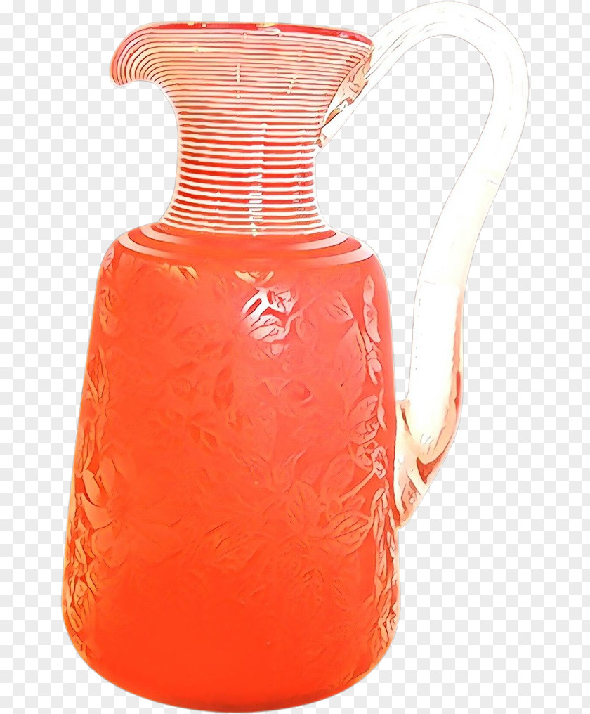 Plastic Vase Background Orange PNG